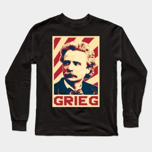 Edvard Grieg Retro Long Sleeve T-Shirt